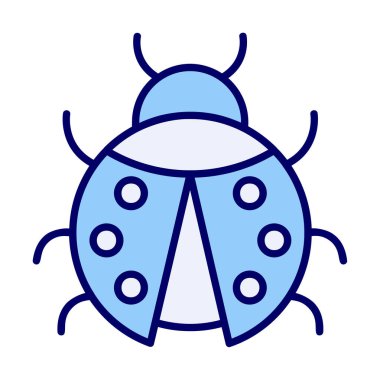  Basit grafik düz uğur böceği vektörü 