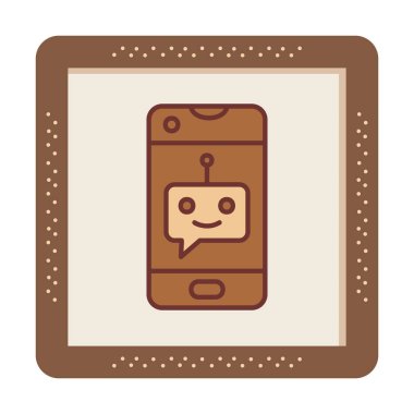 Sohbet simgesi vektör illüstrasyonu