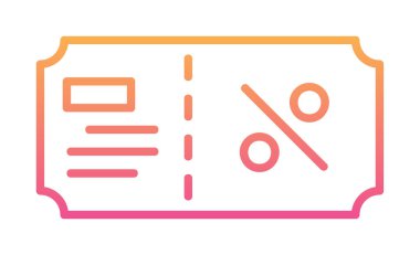 Hediye çeki web simgesi, vektör illüstrasyonu 