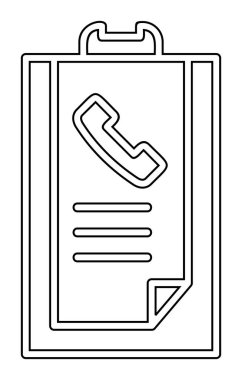 Basit Arama Listesi Geçmişi simgesi, vektör illüstrasyonu