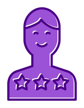 Müşteri memnuniyeti derecelendirme simgesi, vektör illüstrasyonu  