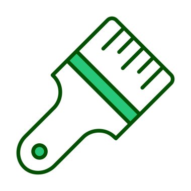 fırça ağ ikonu vektör illüstrasyonu