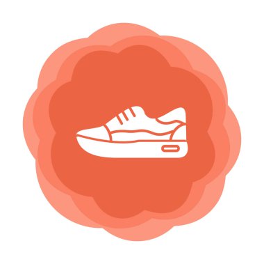 Ayakkabı sporu tasarımı vektör çizimi 