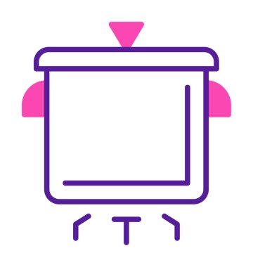 Pişirme vektörü düz simge. Pişirme Otu                   