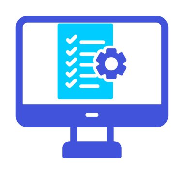 Proje Yönetimi simge vektör çizim