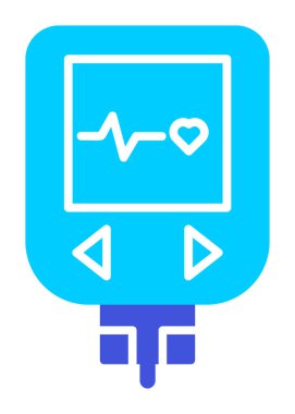 modern düz düz Glucometer simgesi çizimi
