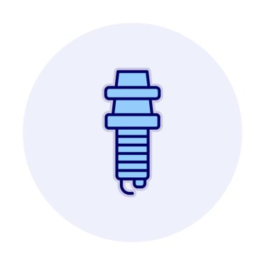 Buji simgesinin vektör illüstrasyonu