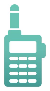 walkie talkie modern ikon vektör çizimi                                