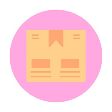 Taşıma Kutusunun vektör illüstrasyonu modern simge                             