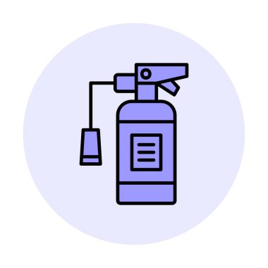 Yangın söndürme simgesinin vektör çizimi                            