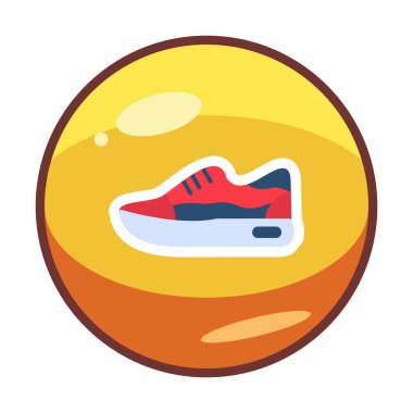 Ayakkabı sporu tasarımı vektör çizimi 