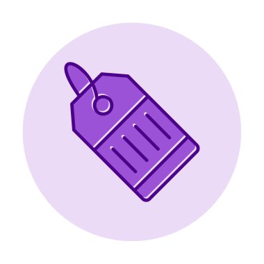 Fiyat Etiketi simgesi, vektör illüstrasyonu basit tasarım