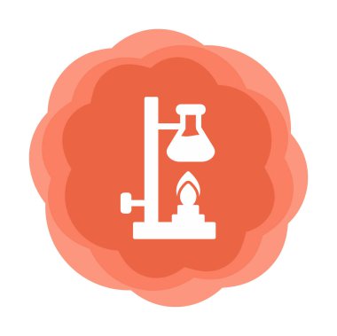 Basit Kimyasal Deney simgesi, vektör çizimi