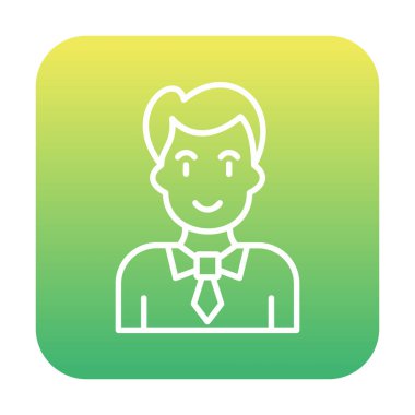 Profesör Web simgesi, vektör illüstrasyonu