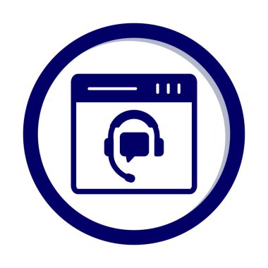 Modern Çevrimiçi Online Destekleyici element tasarımının vektör illüstrasyonu                            