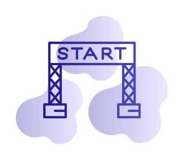 satır simge vektör çizim başlatmak