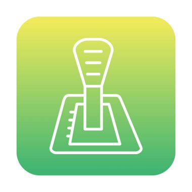 Araba vites kutusu web simgesi, vektör illüstrasyonu