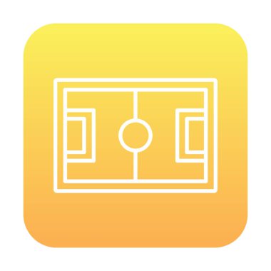 Basit düz futbol ikonu vektör illüstrasyonu