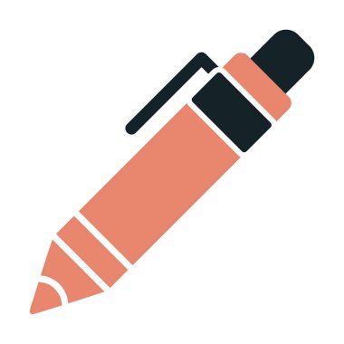 Kalem simgesi, vektör illüstrasyonu. düz tasarım biçimi 