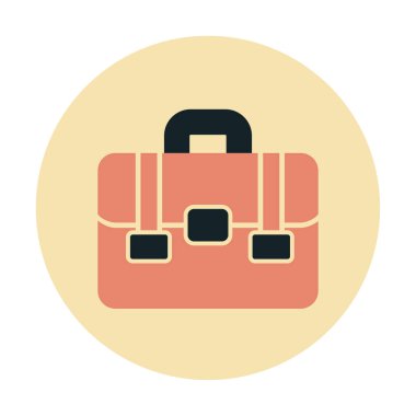 Çanta. Web simgesi basit illüstrasyon  