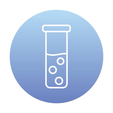 test tüpü modern simge vektör çizimi