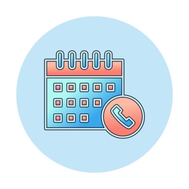 Takvim simgesi, vektör illüstrasyonu basit tasarım