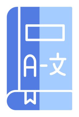 Kitap simgesinin vektör illüstrasyonu 