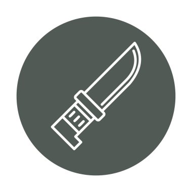 Beyaz arka plan üzerinde izole bıçak simge vektör  