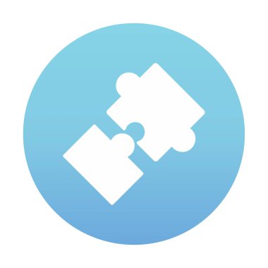 Bulmaca simgesi izole edildi. iş vektörü illüstrasyon tasarım şablonu