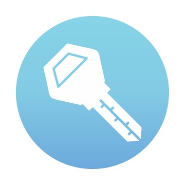 Araba anahtarı simgesi. düz dizayn. vektör illüstrasyonu 