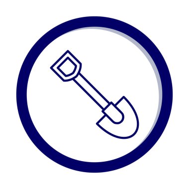 Web simge vektör çizim kürek 