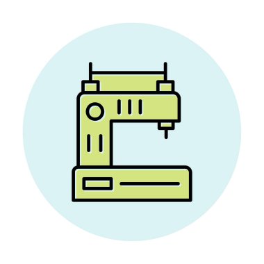 Basit Dikiş Makinesi web vektör simgesi