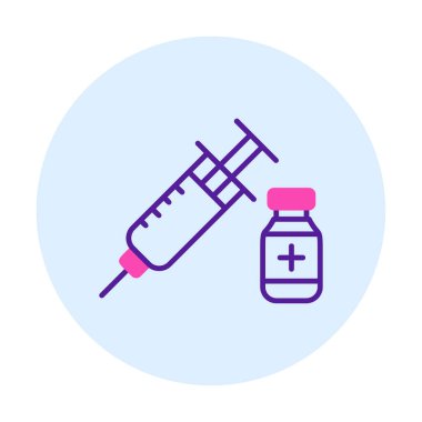 Basit insülin simgesi, vektör illüstrasyonu