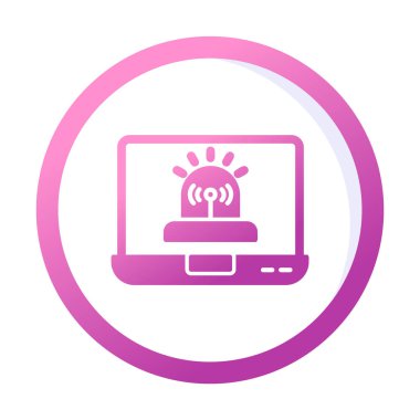 Basit Yazılım simgesi, vektör illüstrasyonu