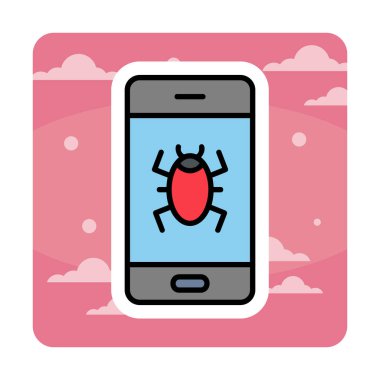 Mobil Virüs Çizimi ile akıllı telefon 