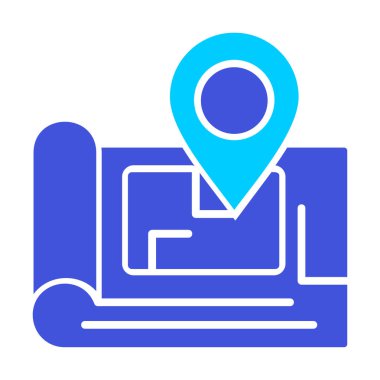 gps konum simgesi, vektör illüstrasyonu basit tasarım