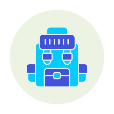 Askeri Sırt Çantası vektör çizimi