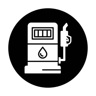 Basit Düz Yakıt ikonu vektör çizimi