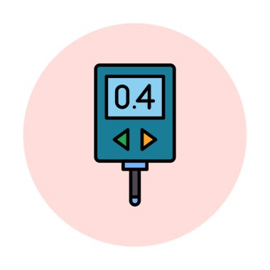 modern basit Glucometer resimleme