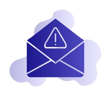 Basit çöp posta harfi simgesi, vektör illüstrasyonu