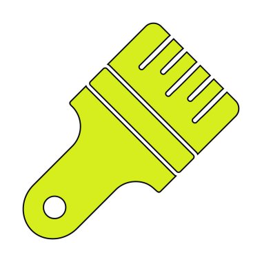 fırça ağ ikonu vektör illüstrasyonu