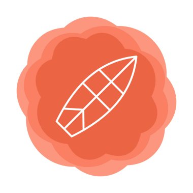 sörf tahtası vektör illüstrasyonu modern simge