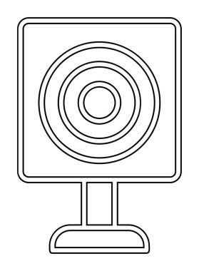 Askeri Hedef ikonu vektör çizimi