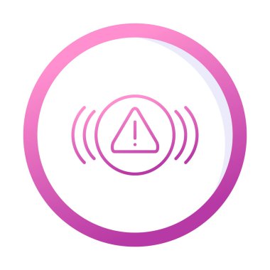 uyarı işareti simgesi, vektör illüstrasyonu  