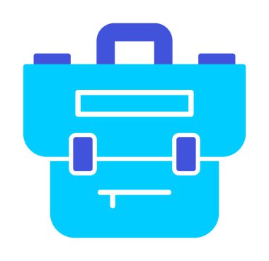 Çanta. Web simgesi basit illüstrasyon  