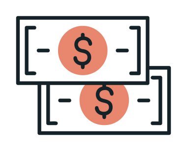 para düz simgesi, vektör illüstrasyonu