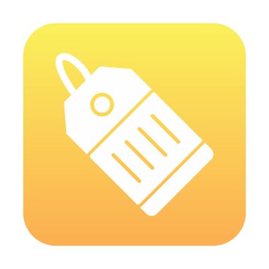 Fiyat Etiketi simgesi, vektör illüstrasyonu basit tasarım