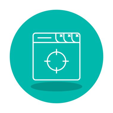 hedef simge, vektör illüstrasyonu basit tasarım