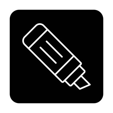 İşaretleyici. Web simgesi basit illüstrasyon                       