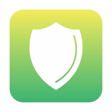 Kalkan yassı ikon vektör çizimi